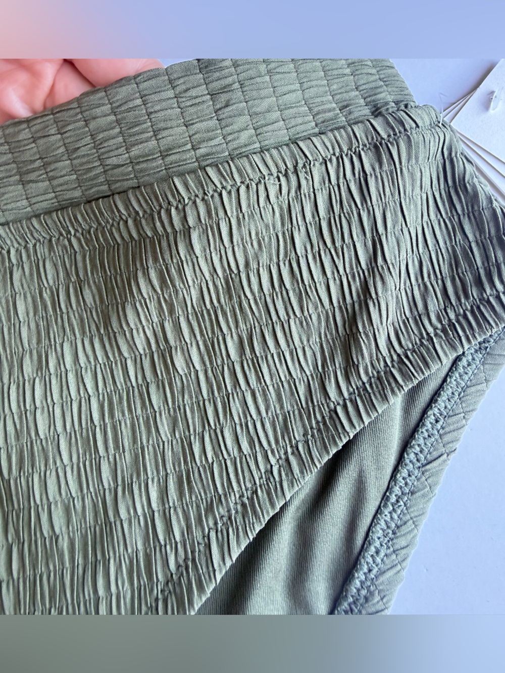 DKNY Women’s High-Waist Bikini Bottoms - Moss Texture Size M - Picture 4 of 6